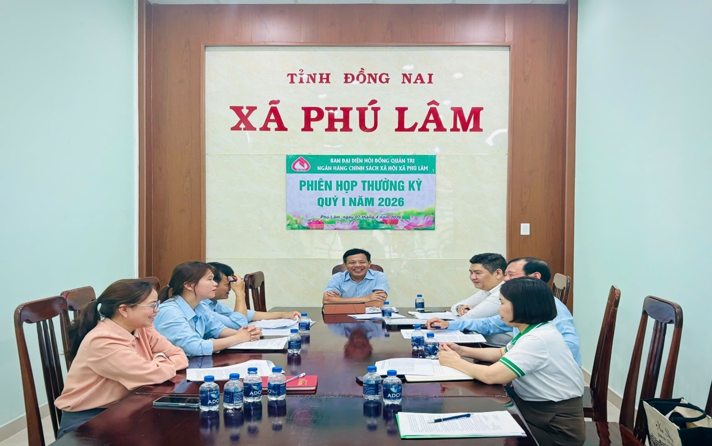 HỌP BAN ĐẠI DIỆN HỘI ĐỒNG QUẢN TRỊ  NGÂN HÀNG CHÍNH SÁCH XÃ HỘI XÃ PHÚ LÂM QUÝ I NĂM 2026